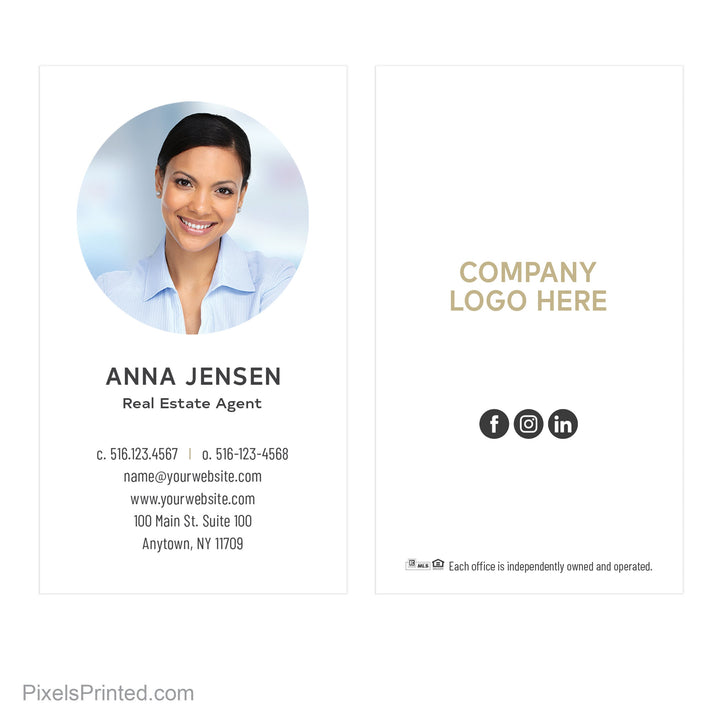 Century 21 business cards Business Cards PixelsPrinted 
