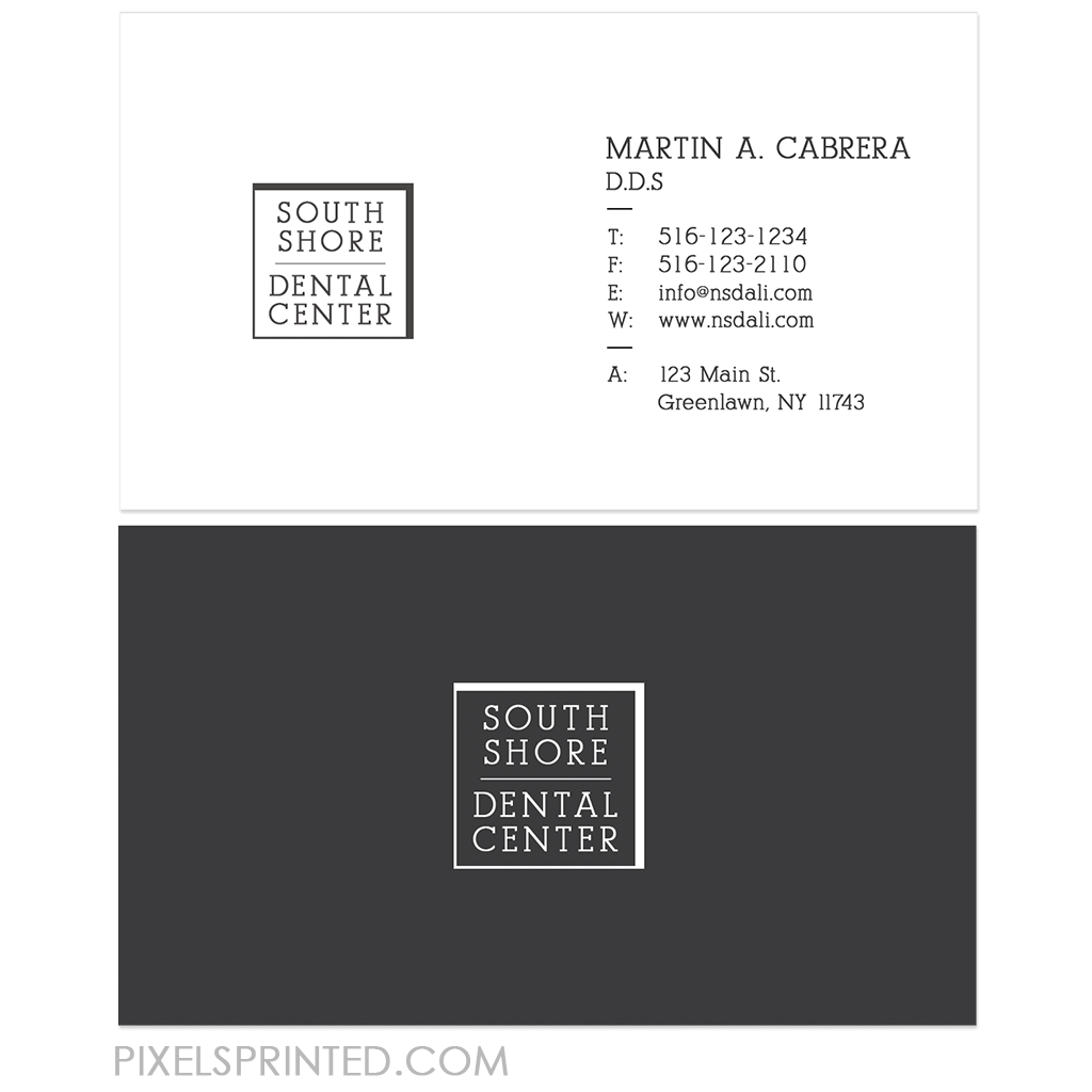 dentist business cards business cards PixelsPrinted 