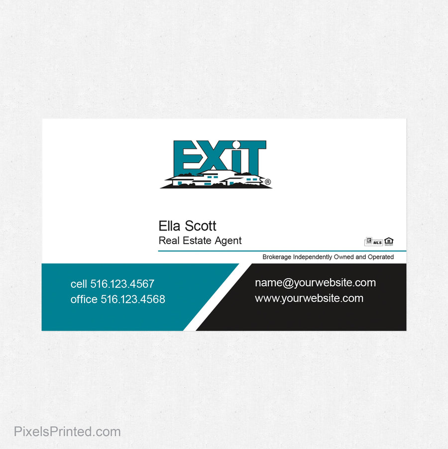 EXIT realty business card magnets PixelsPrinted 