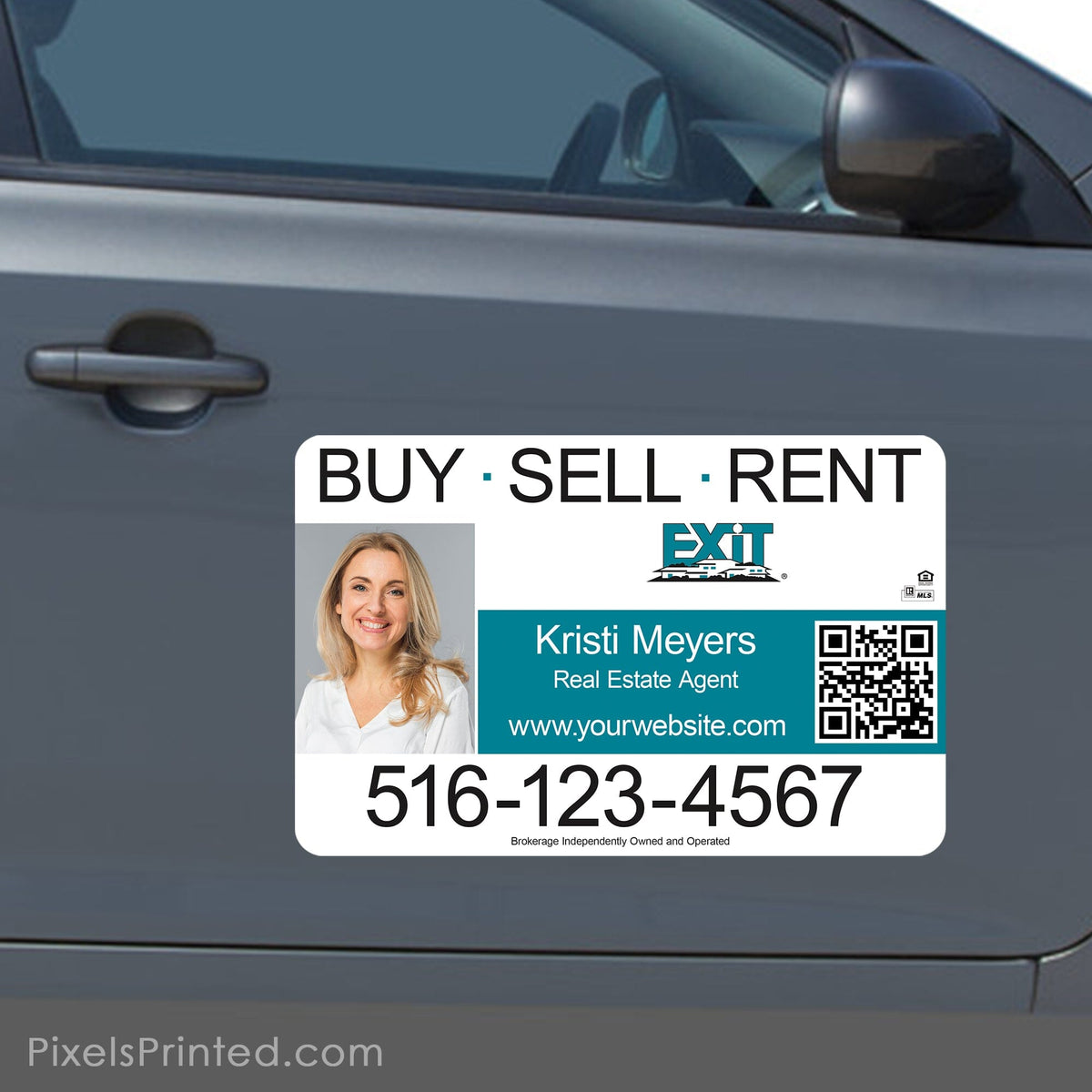 EXIT realty car magnets PixelsPrinted 
