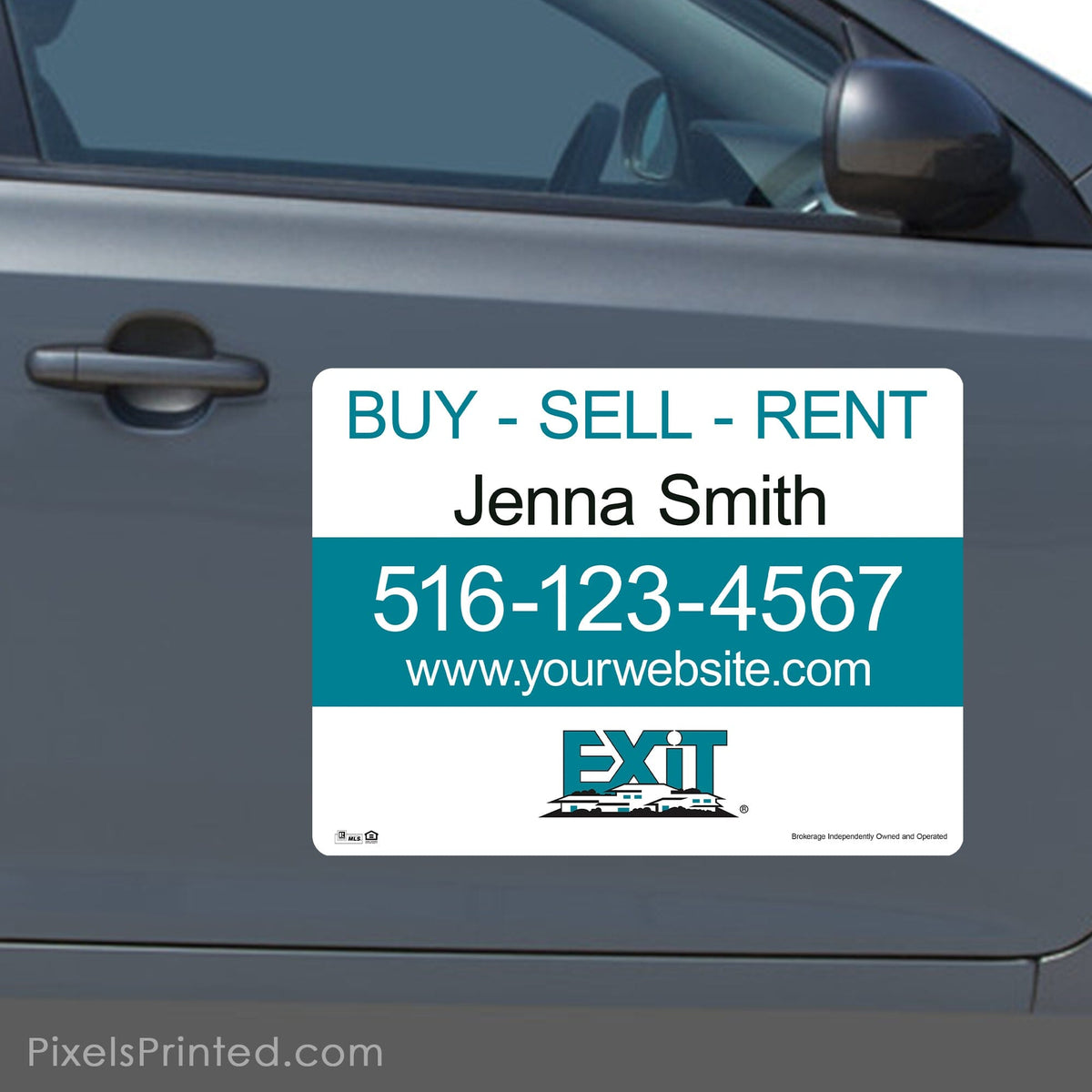 EXIT realty car magnets PixelsPrinted 