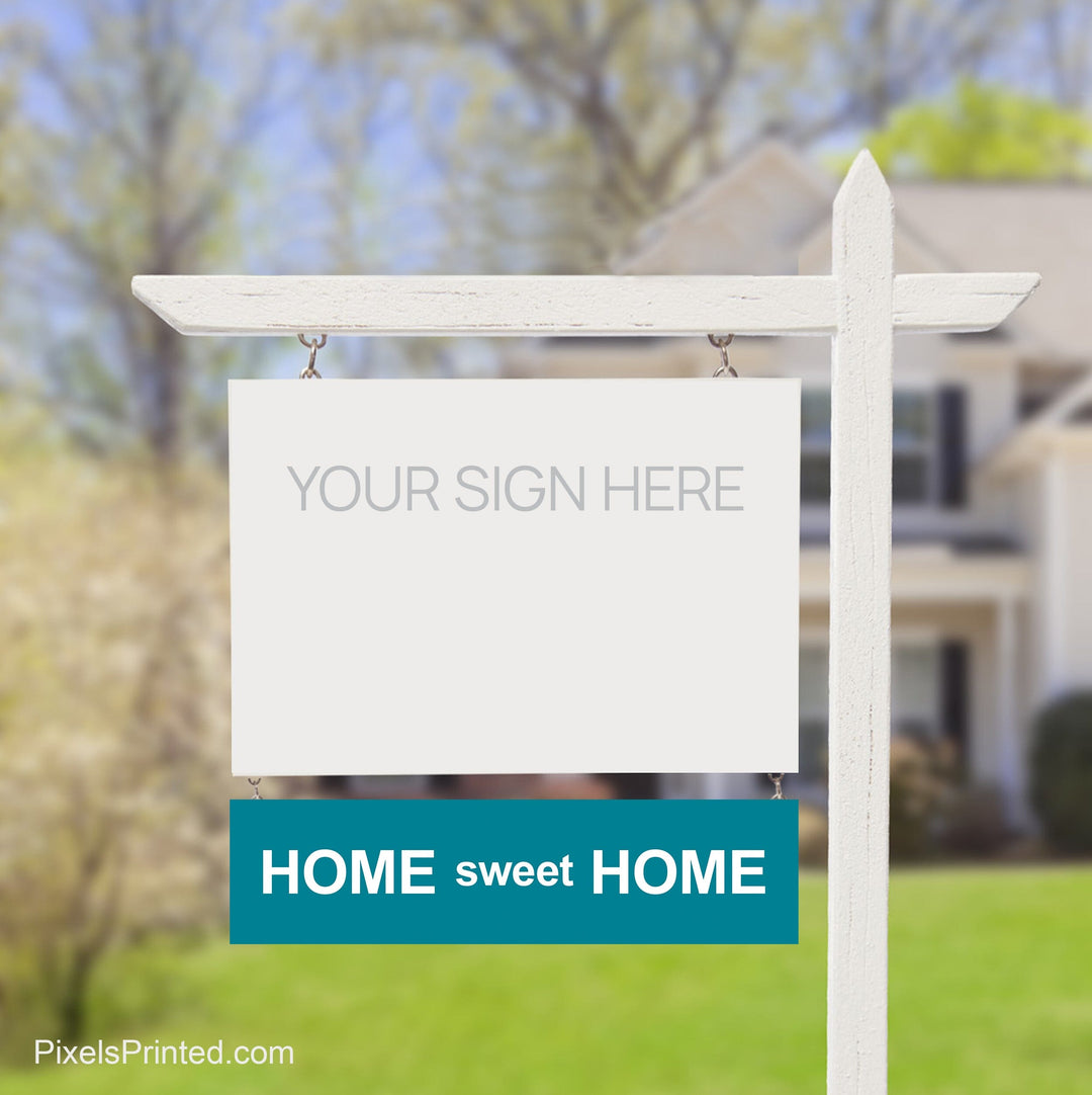 EXIT realty home sweet home sign riders PixelsPrinted 