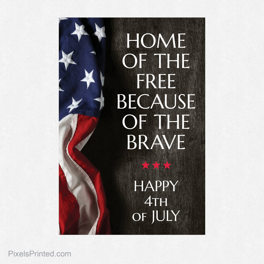 EXIT realty Independence Day postcards PixelsPrinted 