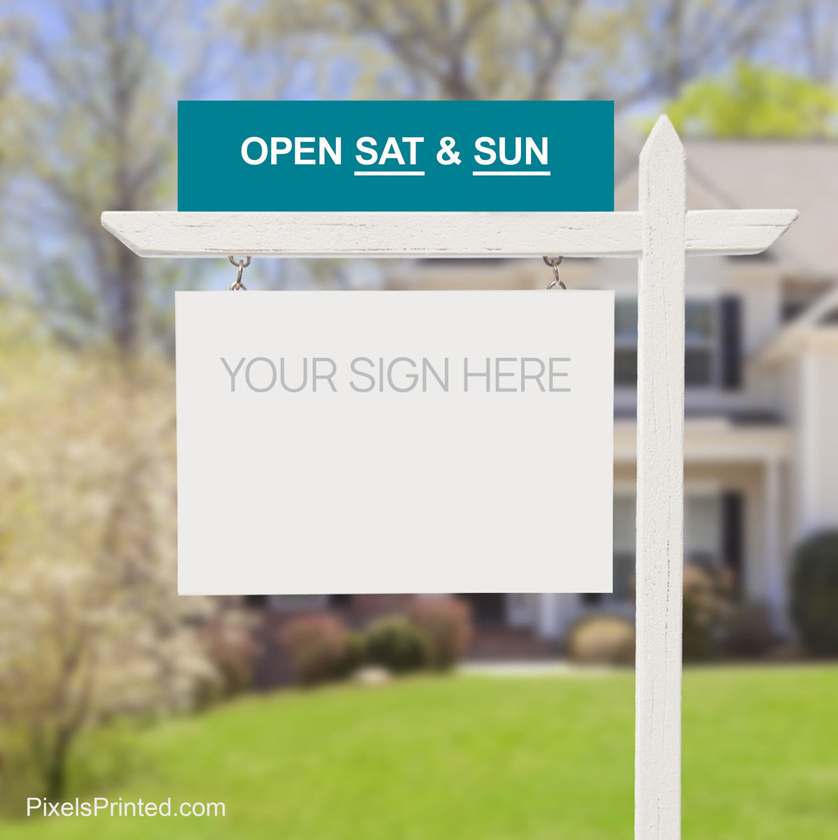 EXIT realty open house sign riders PixelsPrinted 