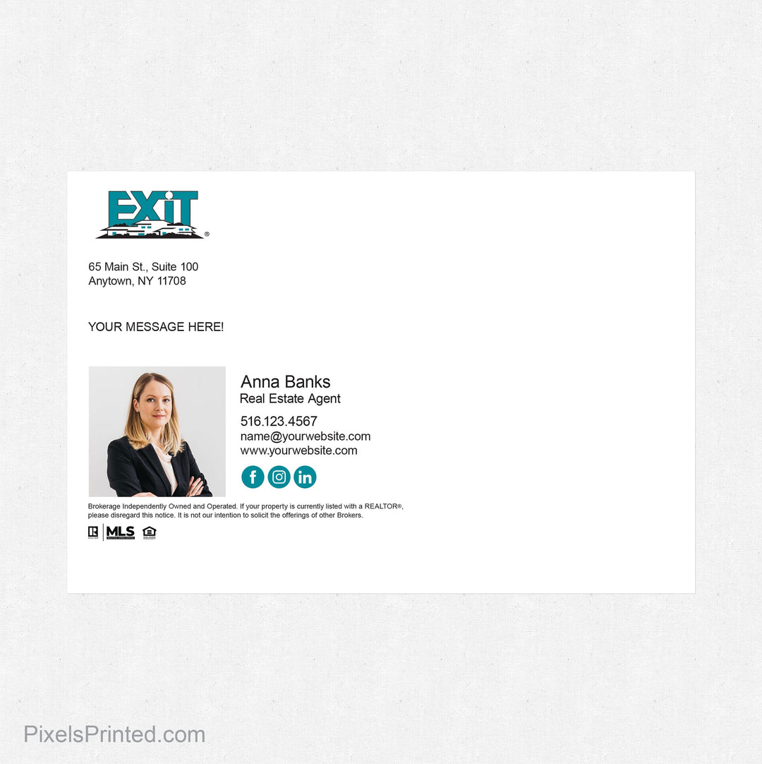 EXIT realty summer postcards PixelsPrinted 