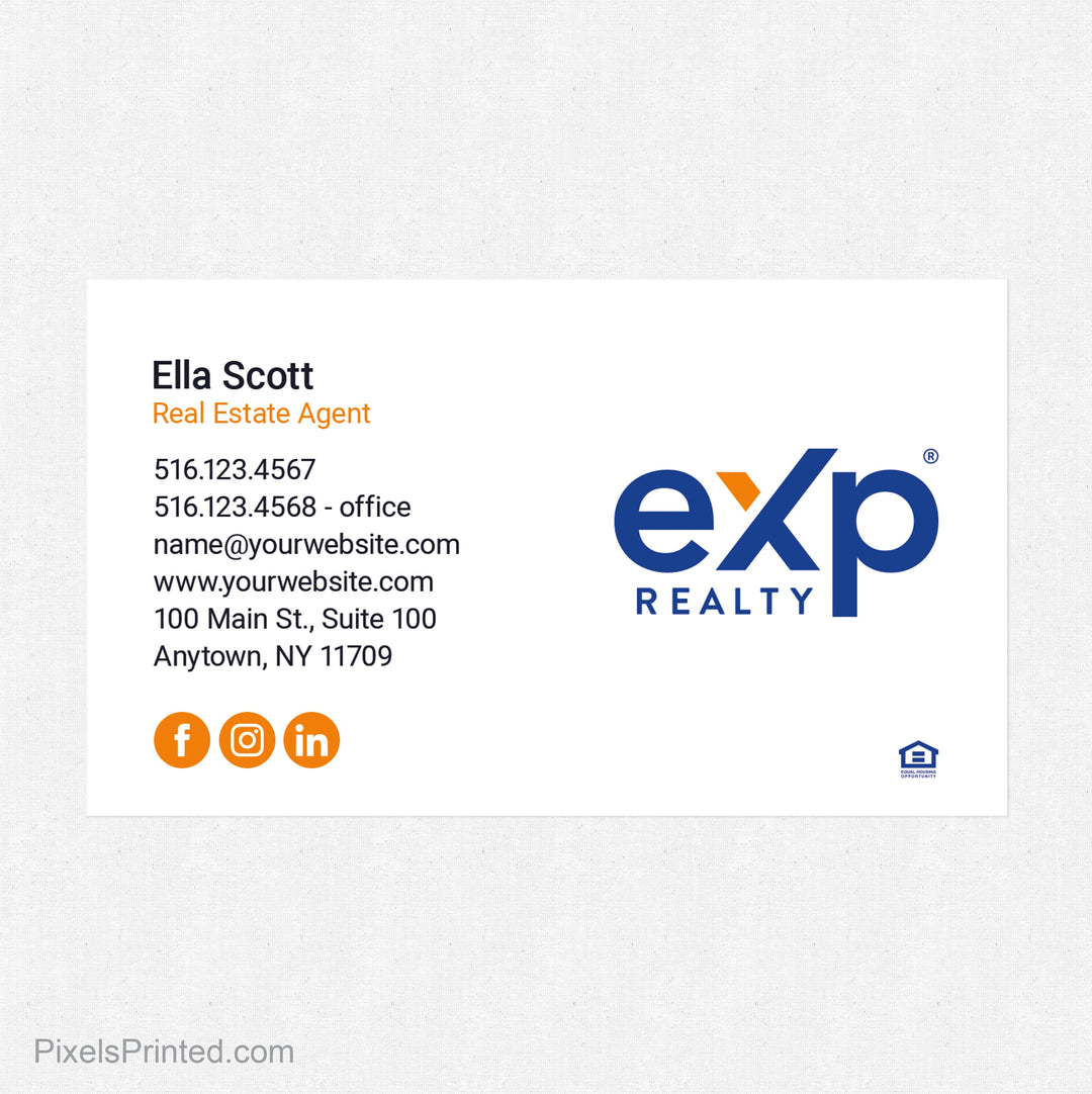 EXP realty business card magnets PixelsPrinted 