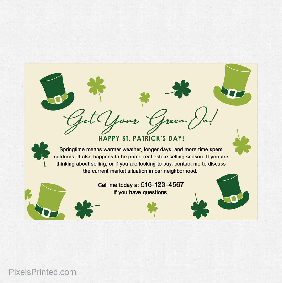 EXP realty St. Patrick's Day postcards PixelsPrinted 