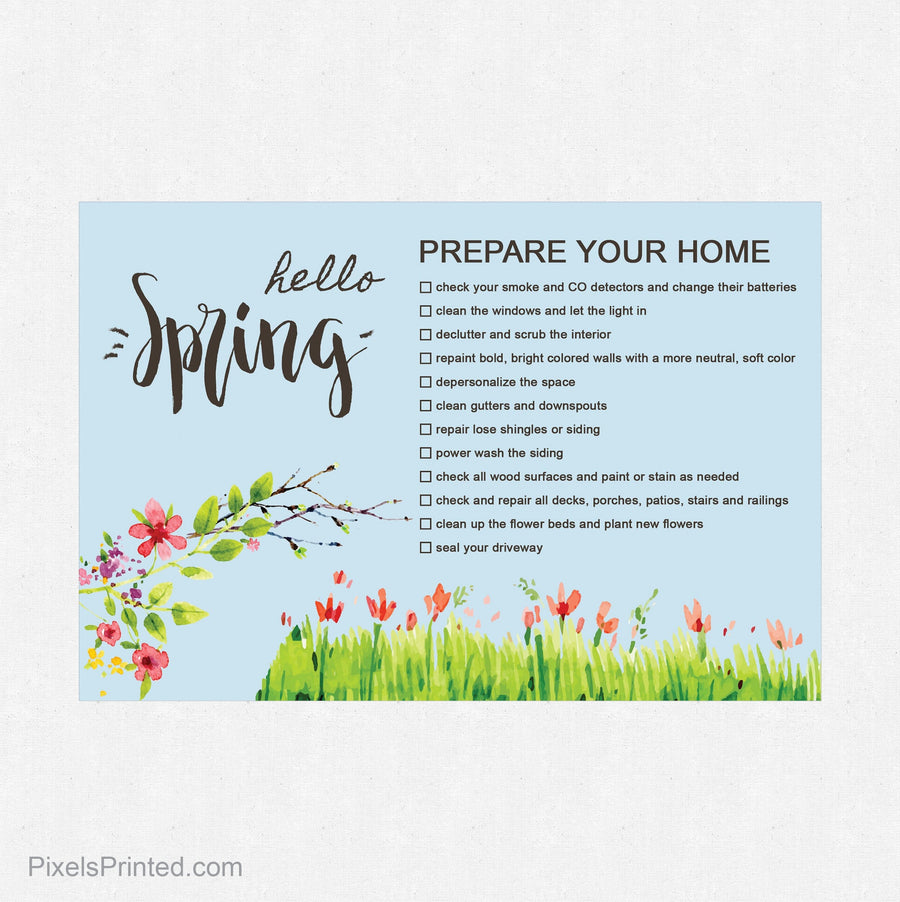 Independent real estate spring maintenance postcards PixelsPrinted 