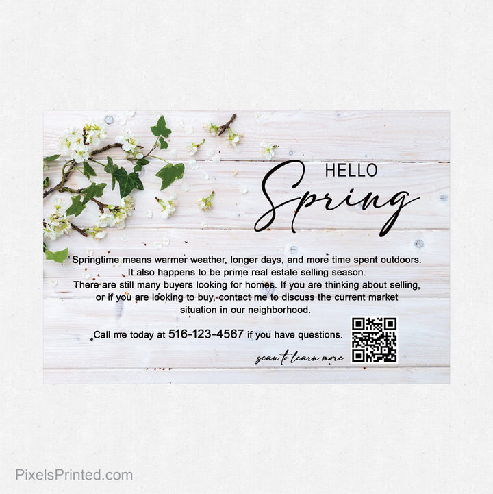 Independent real estate spring postcards PixelsPrinted 