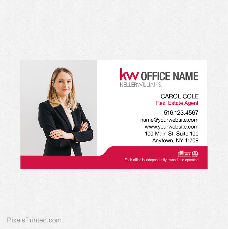 Keller Williams business card magnets PixelsPrinted 