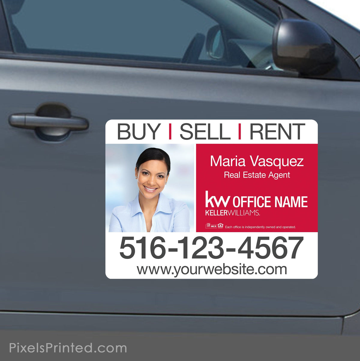 Keller Williams car magnets PixelsPrinted 
