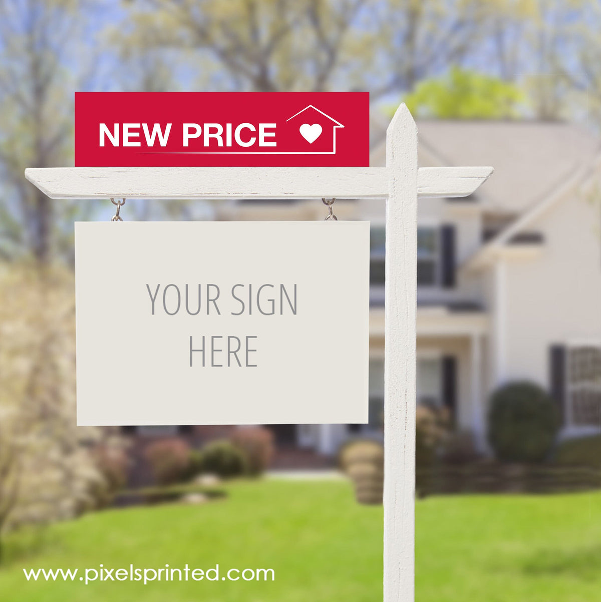Keller Williams new price sign riders PixelsPrinted 