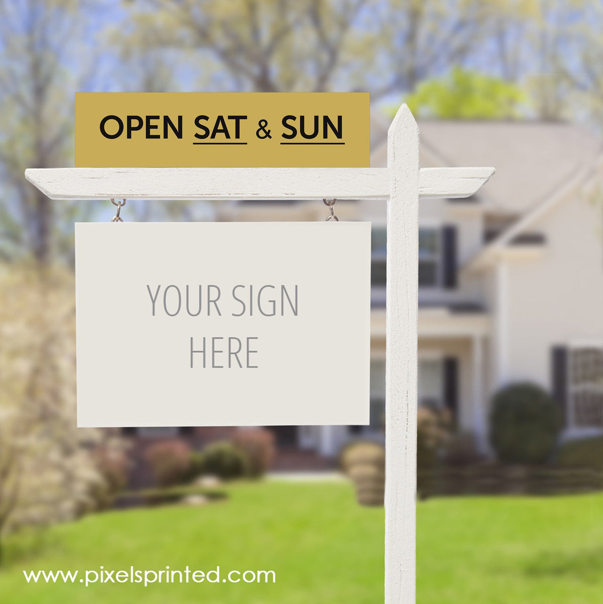 REALTY ONE GROUP open house sign riders PixelsPrinted 