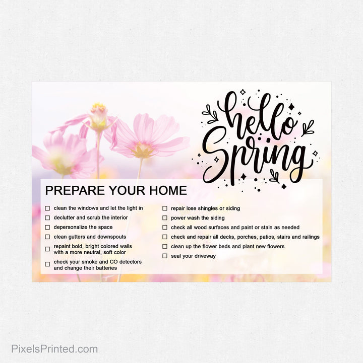 Realty ONE Group spring maintenance postcards PixelsPrinted 