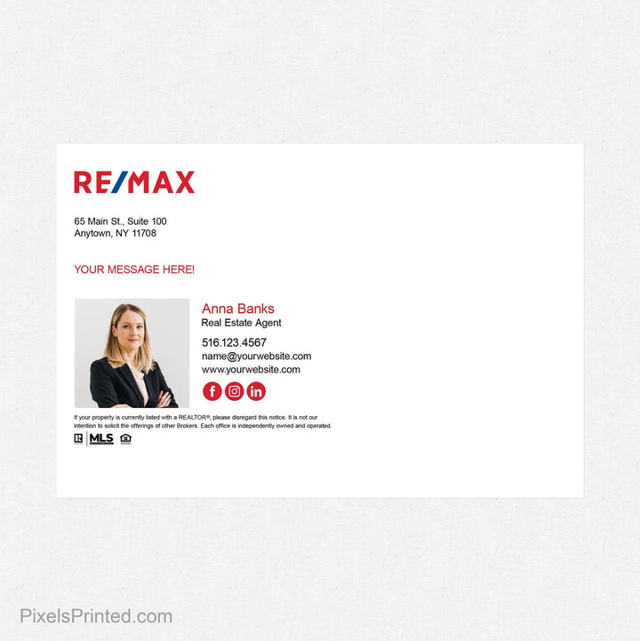 REMAX spring maintenance postcards PixelsPrinted 